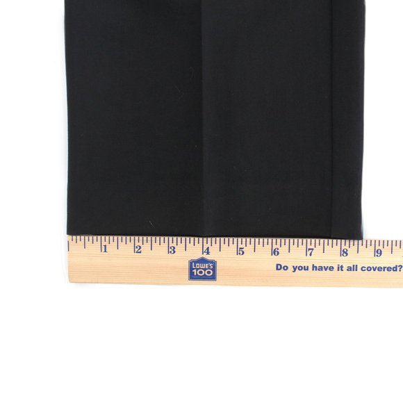 GAP Classic Flat Front Trousers Black Men's Size 33x30 Tailored Office Pants - Picture 13 of 14